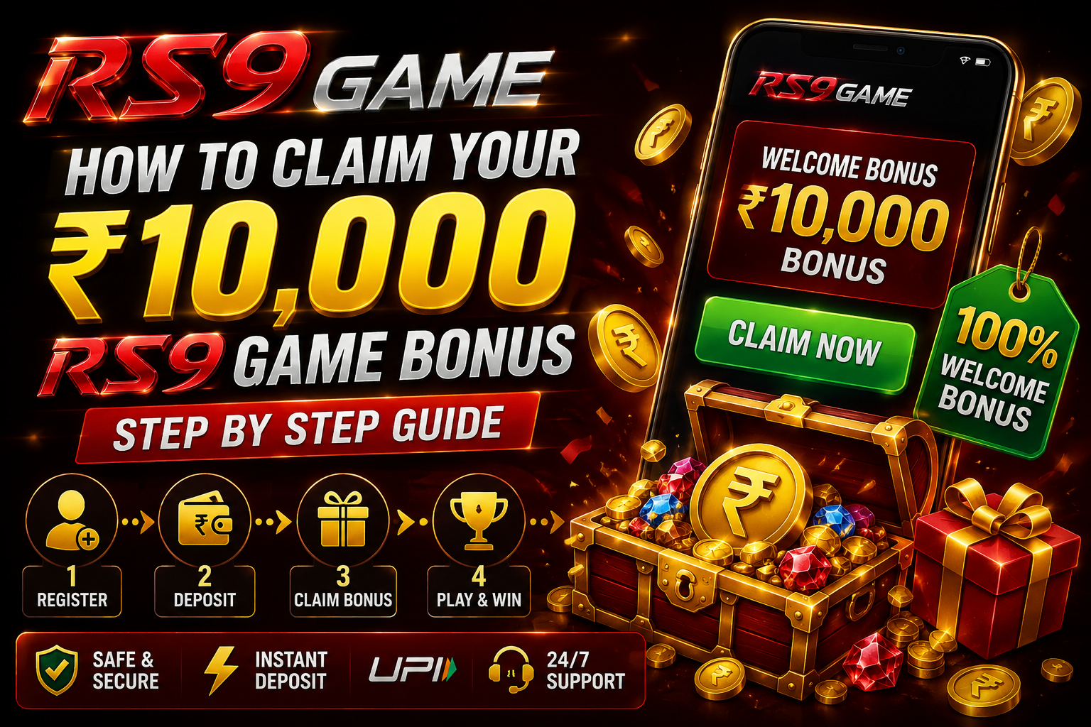 RS9 Game bonus claim guide